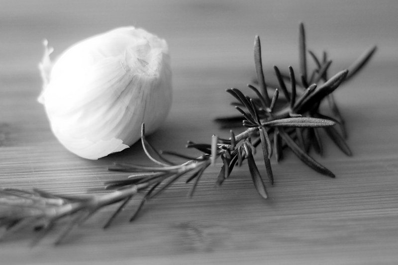 Rosemary and garlic